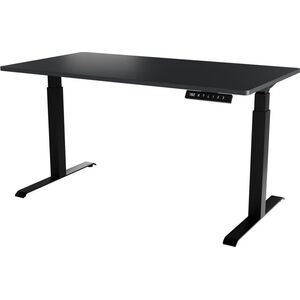 Biurko Cama Meble Biurko z elektryczną regulacją wysokości MOON LONG 150x80x72-120 czarny/antracyt