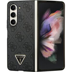 Guess Guess GUHCZFD5P4TDPK F946 Z Fold5 czarny/black hardcase Leather 4G Diamond Triangle