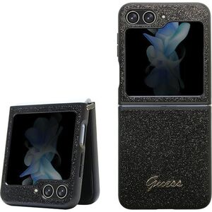 Guess Etui Guess GUHCZF5HGGSHK Samsung Galaxy Z Flip 5 hardcase Glitter Script czarny/black