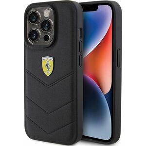 Ferrari Ferrari FEHCP15LRDUK iPhone 15 Pro 6.1" czarny/black hardcase Quilted Metal Logo
