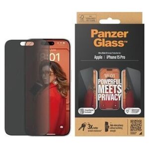 PanzerGlass PanzerGlass SP iPhone 15 Pro UWF Privacy m. Applikator