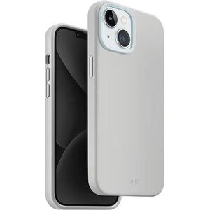 Uniq UNIQ etui Lino Hue iPhone 15 / 14 / 13 6.1" Magclick Charging jasnoszary/chalk grey