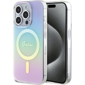 Guess Guess GUHMP15LHITSU iPhone 15 Pro 6.1" fioletowy/purple hardcase IML Iridescent MagSafe