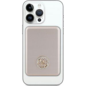 Powerbank Guess Guess Powerbank indukcyjny 15W GUPBM5AL4DMD 5000mAh złoty/gold MagSafe 4G Strassed Metal Logo