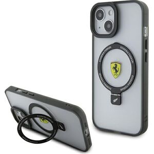 Ferrari Ferrari FEHMP15SUSCAH iPhone 15 / 14 / 13 6.1" transparent hardcase Ring Stand 2023 Collection MagSafe