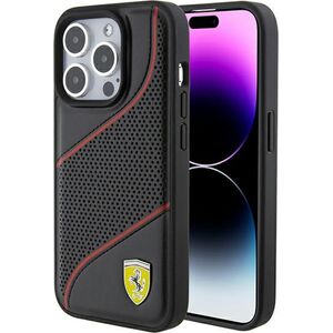 Ferrari Ferrari FEHCP15LPWAK iPhone 15 Pro 6.1" czarny/black hardcase Perforated Waves Metal Logo