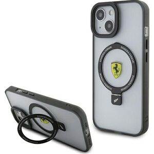 Ferrari Ferrari FEHMP15MUSCAH iPhone 15 Plus / 14 Plus 6.7" transparent hardcase Ring Stand 2023 Collection MagSafe