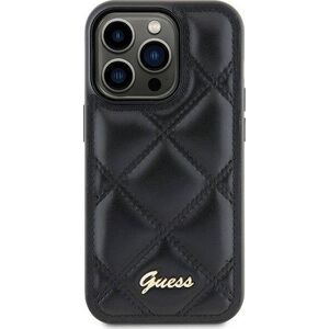 Guess Etui Guess GUHCS23FEPSQSQSK Samsung Galaxy S23 FE hardcase Quilted Metal Logo czarny/black