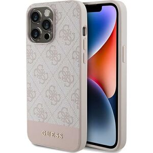 Guess Guess GUHCP14LG4GLPI iPhone 14 Pro 6,1" różowy/pink hard case 4G Stripe Collection