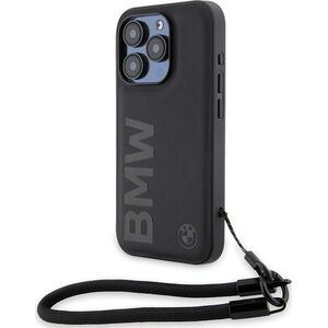 BMW Etui BMW BMHCP15X23RMRLK Apple iPhone 15 Pro Max hardcase Signature Leather Wordmark Cord czarny/black