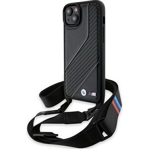 BMW Etui BMW BMHCP15M23PSCCK Apple iPhone 15 Plus / 14 Plus hardcase M Edition Carbon Stripe & Strap czarny/black