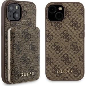 Guess Zestaw Guess GUBPM5P15S4GEMGW Apple iPhone 15 hardcase + Powerbank 5000mAh MagSafe 4G Metal Logo brązowy/brown
