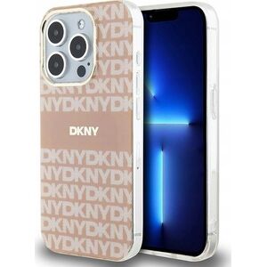 DKNY DKNY DKHMP15LHRHSEP iPhone 15 Pro 6.1" różowy/pink hardcase IML Mono & Stripe MagSafe