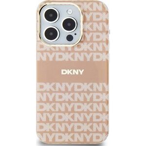 DKNY DKNY DKHMP15MHRHSEP iPhone 15 Plus / 14 Plus 6.7" różowy/pink hardcase IML Mono & Stripe MagSafe