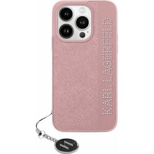 Karl Lagerfeld Karl Lagerfeld KLHCP15SPSAKDGCP iPhone 15 / 14 / 13 6.1" różowy/pink hardcase Saffiano Rhinestones & Charm