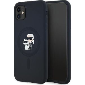 Karl Lagerfeld Karl Lagerfeld KLHMN61SCMKCRHK iPhone 11 / Xr 6.1" czarny/black hardcase Silicone Karl & Choupette MagSafe