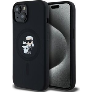 Karl Lagerfeld Karl Lagerfeld KLHMP15SSCMKCRHK iPhone 15 / 14 / 13 6.1" czarny/black hardcase Silicone Karl & Choupette MagSafe