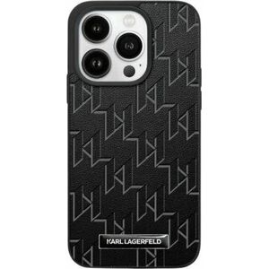 Karl Lagerfeld Karl Lagerfeld KLHMP15SPKHPORPK iPhone 15 / 14 / 13 6.1" hardcase czarny/black Leather Monogram Metal Logo