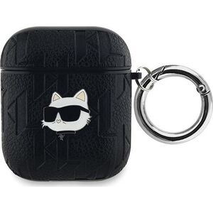 Karl Lagerfeld Karl Lagerfeld KLA2PGCHPK AirPods 1/2 cover czarny/black Monogram Choupette Head