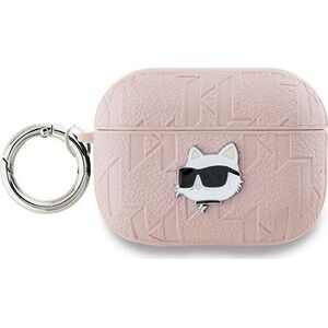 Karl Lagerfeld Karl Lagerfeld KLAP2PGCHPP AirPods Pro 2 (2022/2023) cover różowy/pink Monogram Choupette Head