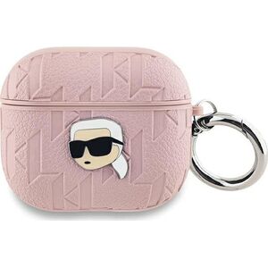 Karl Lagerfeld Karl Lagerfeld KLA3PGKIPP AirPods 3 cover różowy/pink Monogram Karl Head