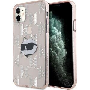 Karl Lagerfeld Karl Lagerfeld KLHCN61HKLPCHP iPhone 11 / Xr 6.1" różowy/pink hardcase IML Choupette Head & Monogram
