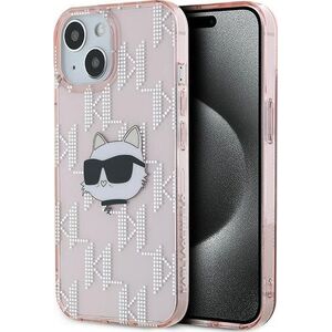 Karl Lagerfeld Karl Lagerfeld KLHCP13MHKLPCHP iPhone 13 6.1" różowy/pink hardcase IML Choupette Head & Monogram