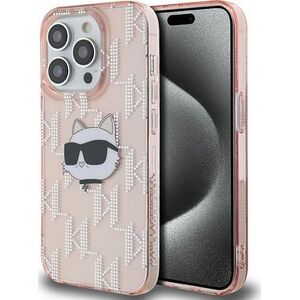 Karl Lagerfeld Karl Lagerfeld KLHCP13XHKLPCHP iPhone 13 Pro Max 6.7" różowy/pink hardcase IML Choupette Head & Monogram