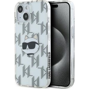 Karl Lagerfeld Karl Lagerfeld KLHCP15SHKLPCHT iPhone 15 / 14 / 13 6.1" transparent hardcase IML Choupette Head & Monogram
