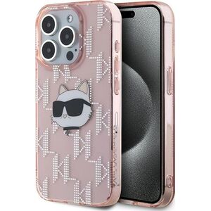 Karl Lagerfeld Karl Lagerfeld KLHCP15XHKLPCHP iPhone 15 Pro Max 6.7" różowy/pink hardcase IML Choupette Head & Monogram