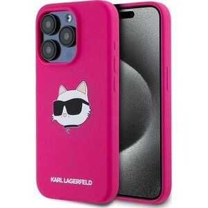 Karl Lagerfeld Karl Lagerfeld KLHMP15LSCHPPLF iPhone 15 Pro 6.1" różowy/fuschia hardcase Silicone Choupette Head MagSafe