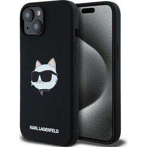 Karl Lagerfeld Karl Lagerfeld KLHMP15SSCHPPLK iPhone 15 / 14 / 13 6.1" czarny/black hardcase Silicone Choupette Head MagSafe