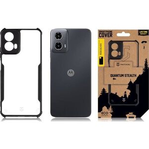 Tactical Tactical Quantum Stealth Cover for Motorola G34 Clear/Black standard