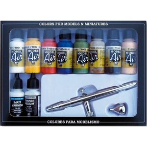 Vallejo Vallejo: Model Air - Airbrush + Basic Colors 10x 17 mm