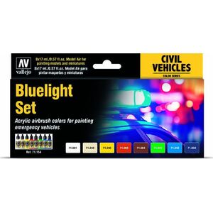 Vallejo Vallejo: Civil Vehicles - Bluelight Set (8x17 ml)