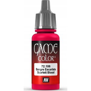 Vallejo Vallejo: 72.106 - Game Color - Scarlet Blood (18 ml)