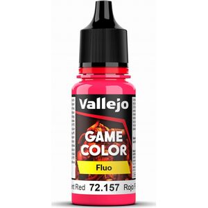 Vallejo Vallejo: 72.157 - Game Color - Fluo - Red (18 ml)