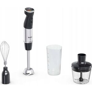 Blender Tefal Tefal HB673830 Quickchef+ 3v1 Black tyčový mixér, 1000 W, 20 rychlostí, tichý režim, kovový plášť