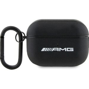 Mercedes Amg Amap2Slwk Airpods Pro 2 (2022/2023) Cover Czarny/Black Leather White Logo