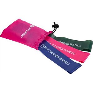 Triton Pure2Improve Body Shaper Bands, Set of 3 Green, Pink and Purple one size