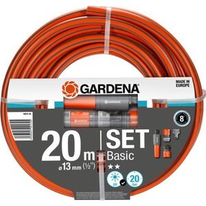 Gardena Watering hose 13mm (1/2") 20 m. GARDENA Basic, Set: 1 x 18300, 1 x 18213, 1 x 18215