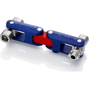 Knipex KNIPEX DoubleJoint control cabinet wrench, socket wrench (blue/red, total arm length 97mm)