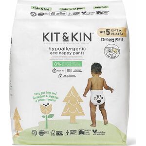 Kit and Kin Pieluchomajtki Kit and Kin, Pieluchomajtki Nappy Pants 5 (12-17kg), Zebra/Lion, 20 szt.