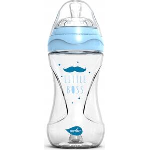 Nuvita Nuvita, Butelka szklana antykolkowa niebieska, 240ml
