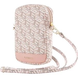 Guess Guess Zip GCube Bottom Stripe - Torebka na telefon (różowy)