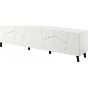 Cama Meble Szafka RTV ETNA 200x42x52 biały mat