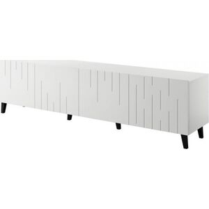 Cama Meble Szafka RTV BARI 200x42x52 biały mat