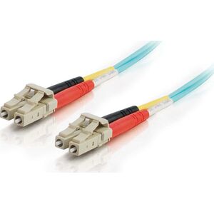 C2G C2G LC-LC 10Gb 50/125 OM3 Duplex Multimode PVC Fiber Optic Cable (LSZH) - Netzwerkkabel - LC Multi-Mode (M) zu LC Multi-Mode (M) - 1 m - Glasfaser - Duplex - 50/125 Mikrometer - OM3 - halogenfrei - Aquamarin