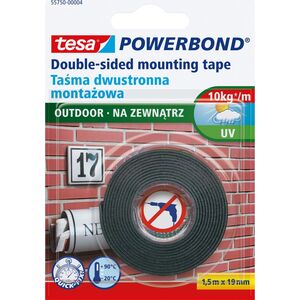 Tesa Taśma montaż.dwustr.pian.na zew.5m:19mm (do 1kg na 10cm) pro