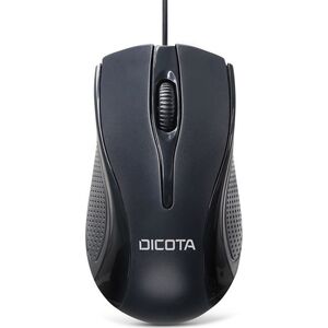 Mysz Dicota DICOTA - Maus - rechts- und linkshandig - Laser - 3 Tasten - kabelgebunden - USB - Schwarz